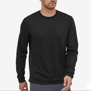 Patagonia Mens Long-Sleeve Capilene Shirt in black